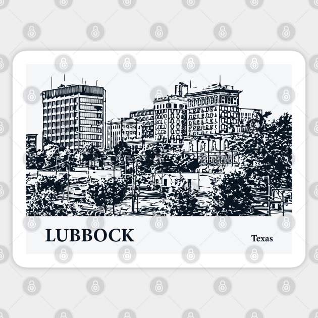 Lubbock - Texas Sticker by Lakeric